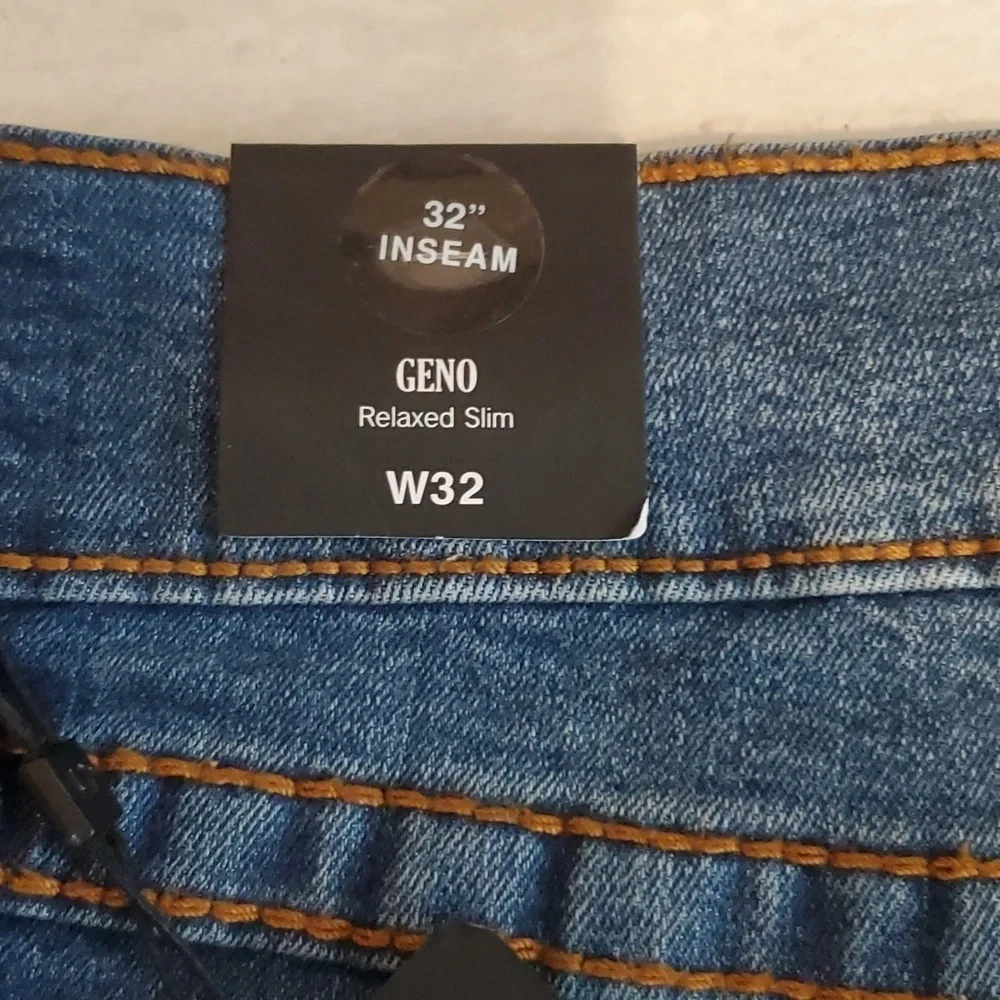 True Religion Geno Jeans 32x32 Relaxed Slim Dark Roper Wash‎ Big T Flap pocket